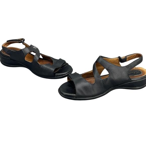 Clarks Artisan Tiffani Aldora Black Leather Slingback Comfort Sandal Women 7.5 - Picture 6 of 12